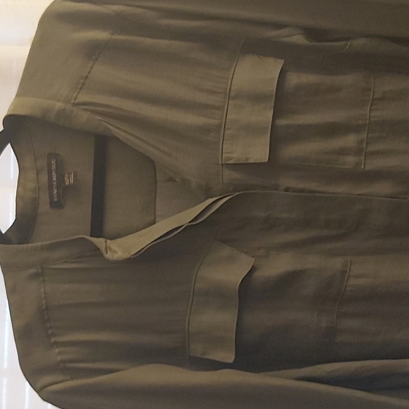 Blouse green with buttons XL banana republic - Picture 1 of 4